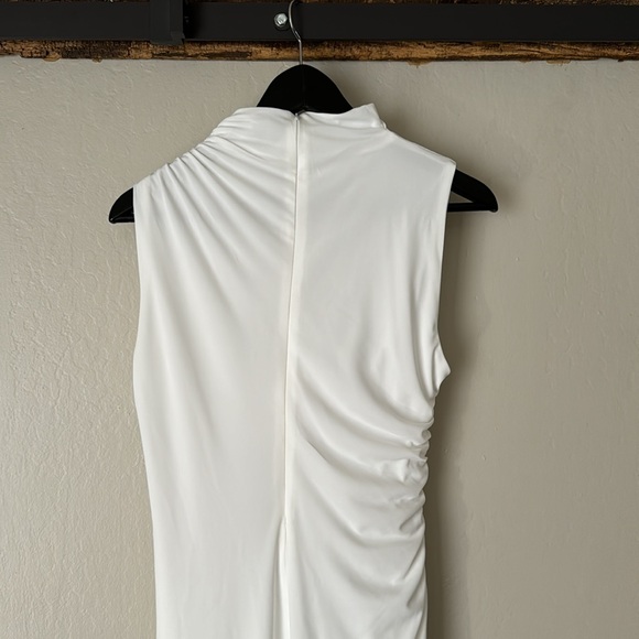 Zara White Draped Dress - Picture 8 of 11